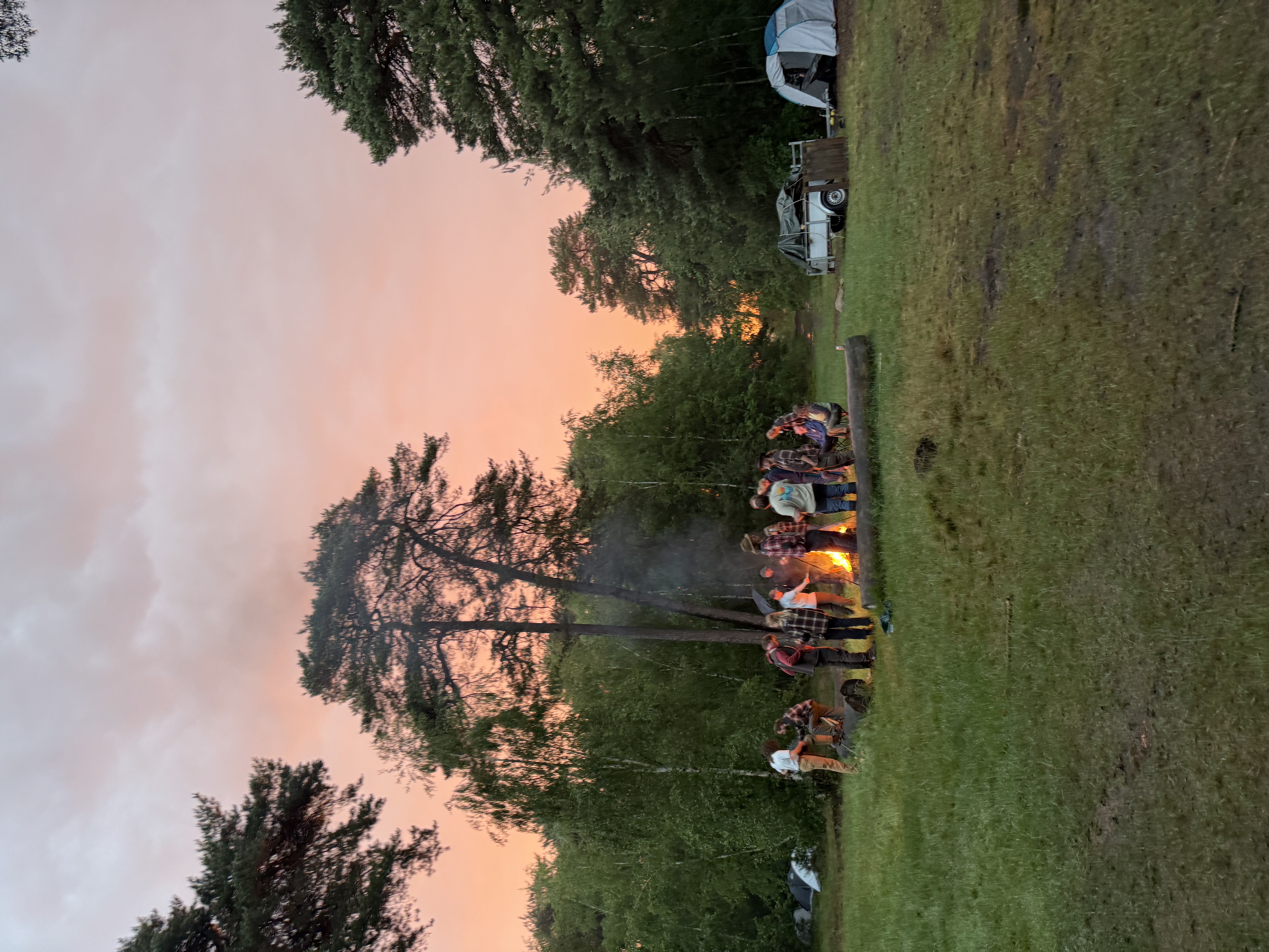 Kampvuur op locatie