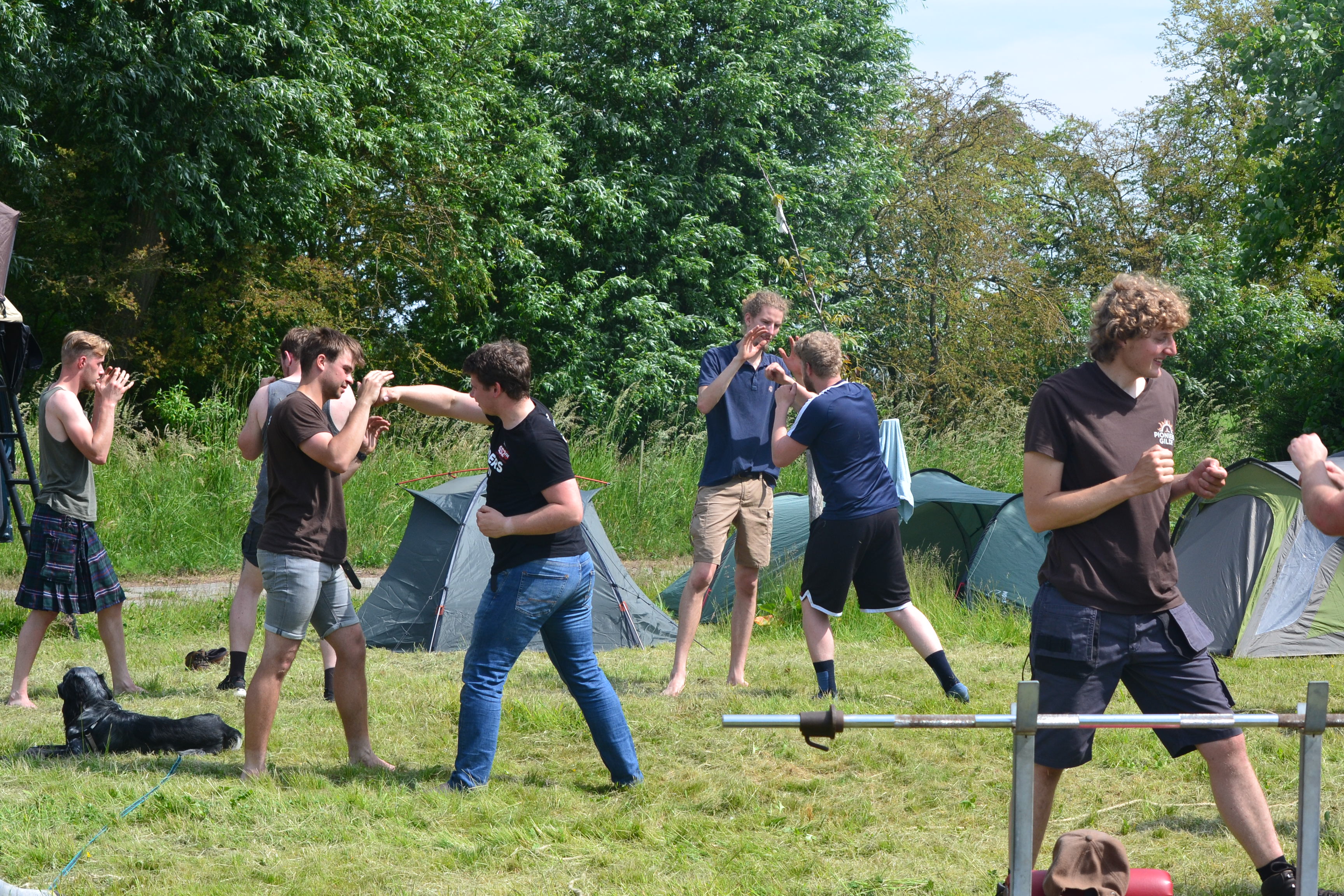 Sparring in de buitenlucht